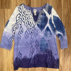 Beaded Chico’s Top